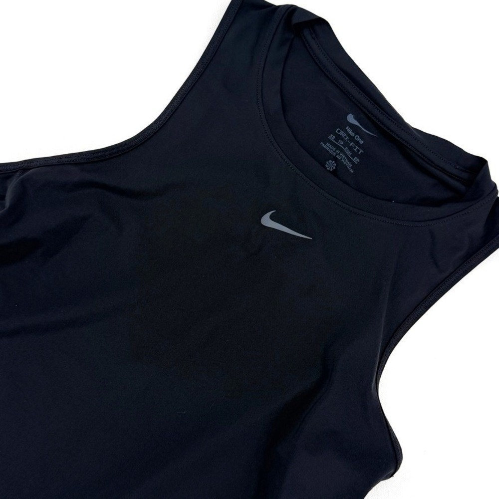Nike One Dri Fit Tank Top Women XS Black‎ Sleeveless Training NWT